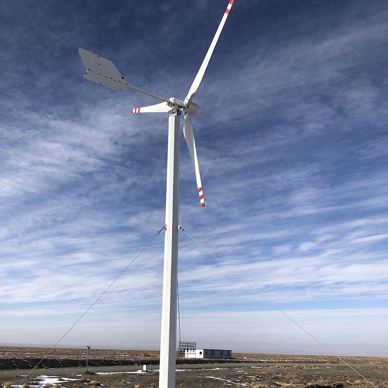 Verticale windgenerator met vijf bladen-model driefasige permanente