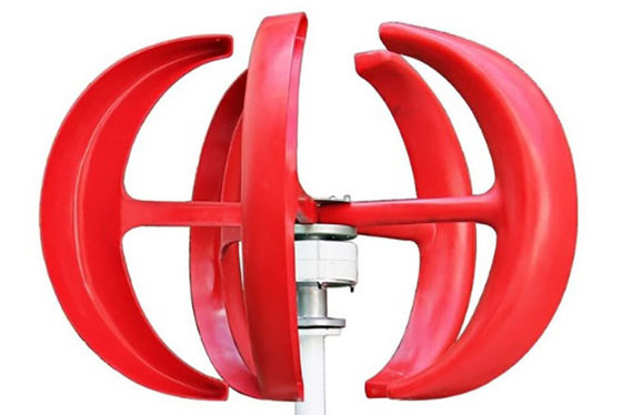 100W de rode Turbine Met lage snelheid van de de Turbine12v 24V Wind van de Lantaarnwind